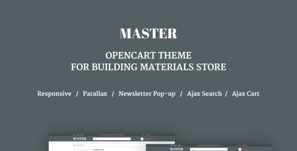 адаптивный шаблон opencart для строительных материалов