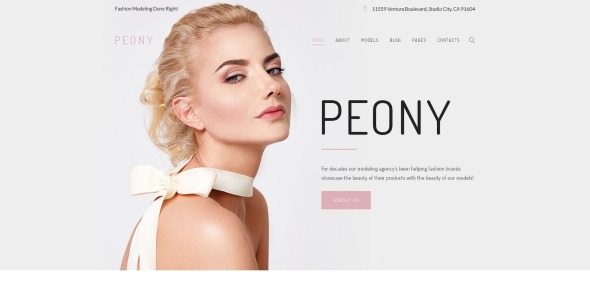 fashion Modeling agency wordpress тема