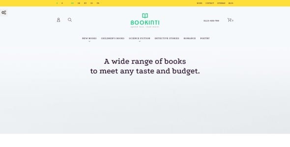 книжный магазин prestashop тема