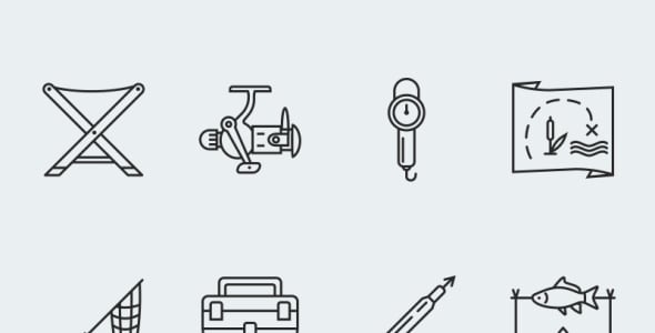 Набор иконок на тему графика