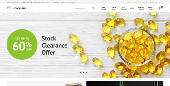 тема аптеки magento