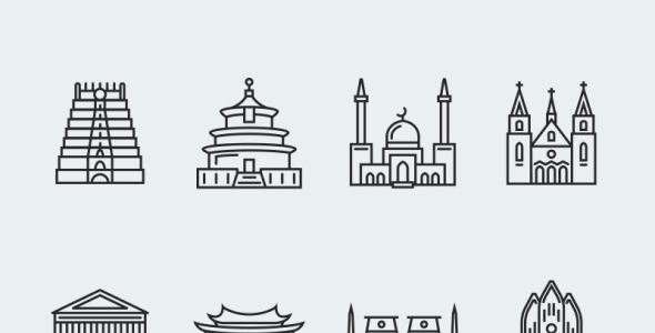 Набор иконок на тему графика