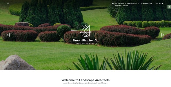 ландшафтные архитекторы joomla шаблон