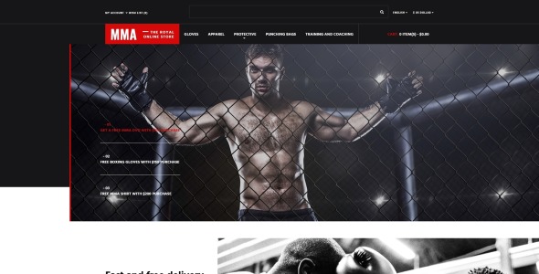 спортивный магазин отзывчивый шаблон opencart