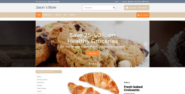 шаблон продуктового магазина virtuemart