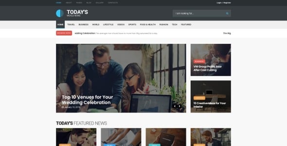 новостной портал отзывчивый шаблон joomla