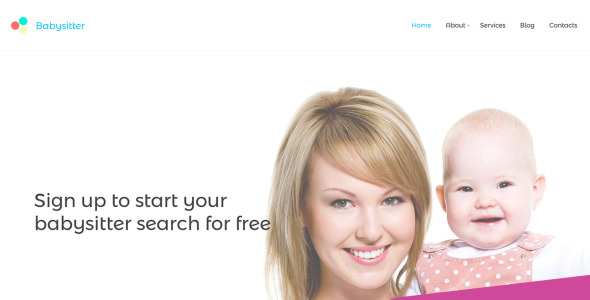 шаблон babysitter moto cms 3