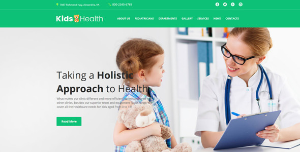 педиатр moto cms html шаблон
