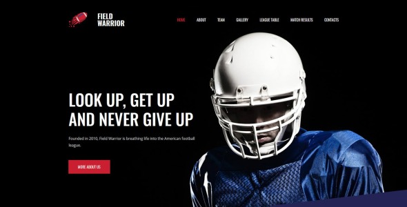американский футбол премиум moto cms 3 шаблон