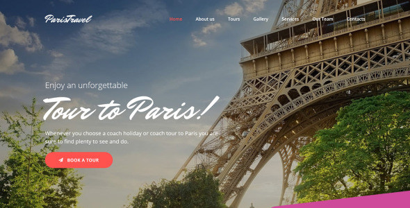 парижское туристическое агентство premium moto cms 3 шаблон
