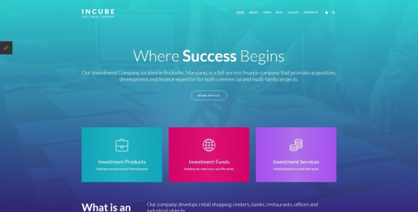 инвестиционная компания отзывчивый шаблон joomla