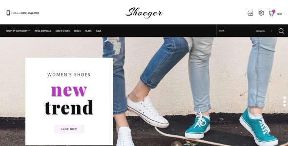 тема shoeger prestashop
