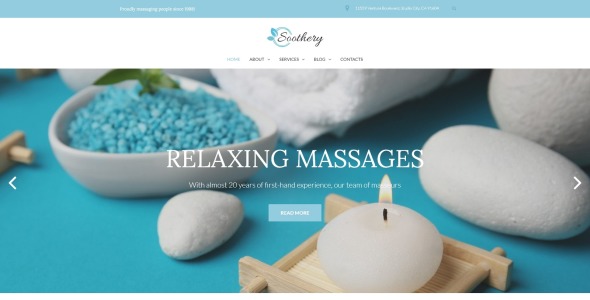 отзывчивая тема wordpress spa & massage salon