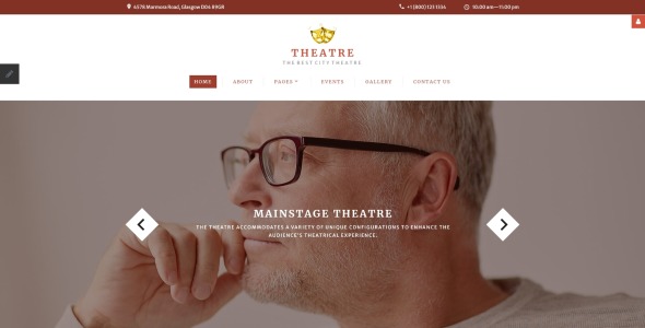 театральный адаптивный шаблон joomla