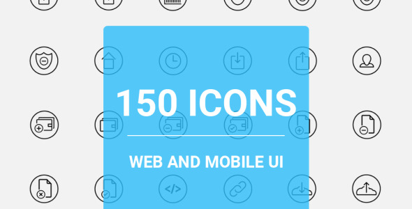 Набор иконок на тему графика