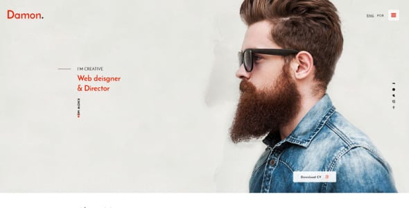 шаблон сайта резюме