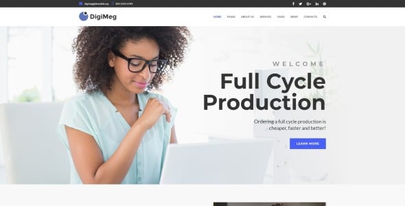 коммуникационное агентство wordpress тема