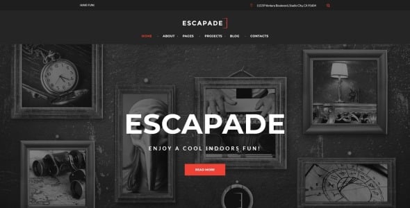 escape room отзывчивая тема wordpress