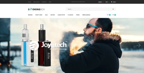 табак отзывчивый шаблон opencart