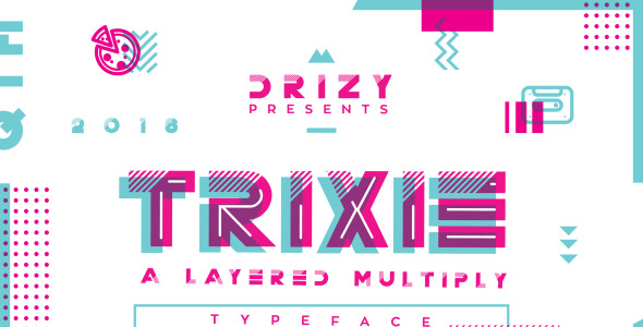 Шрифт на тему графика