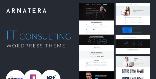 it консалтинг отзывчивая тема wordpress