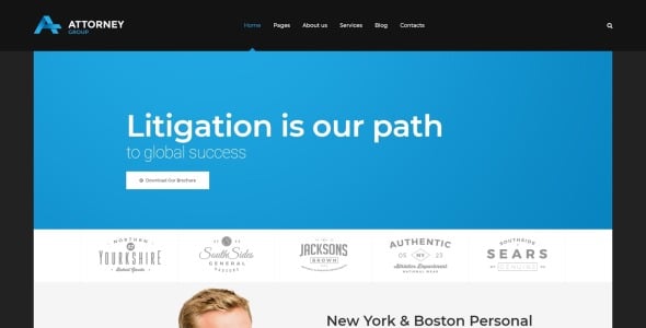 юридическая фирма wordpress тема