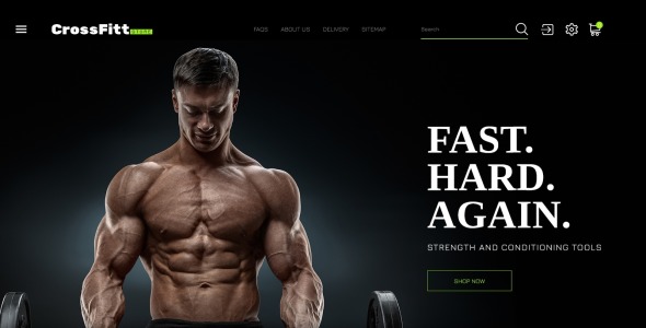 тема crossfitt store prestashop
