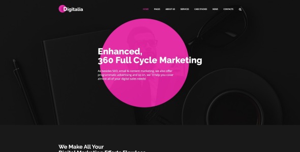 цифровое агентство wordpress тема