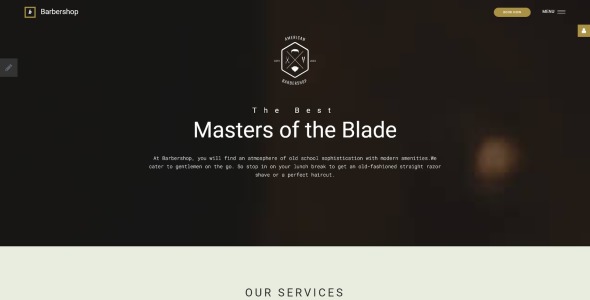 парикмахерская отзывчивый шаблон joomla