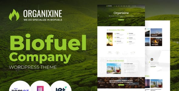 биотопливная компания wordpress тема