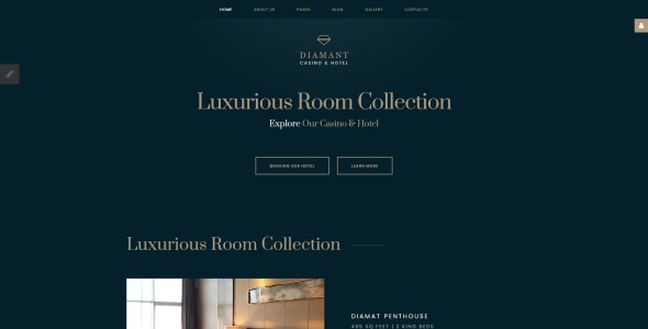 казино и отель joomla шаблон