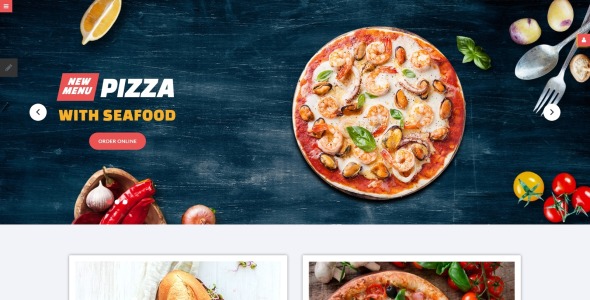 ресторан быстрого питания отзывчивый шаблон joomla