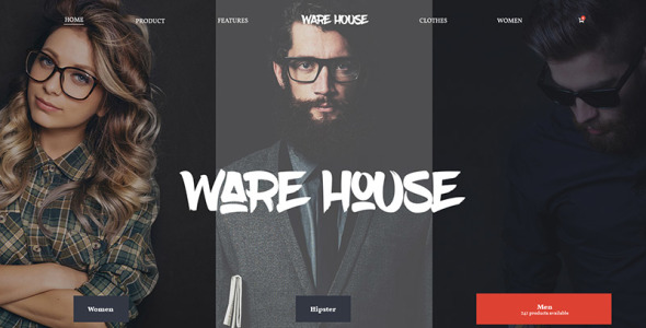 PSD шаблон на тему магазин обуви