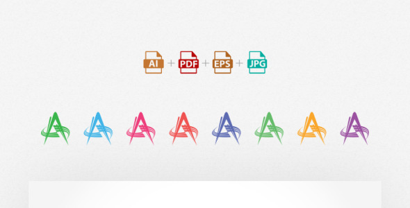 Шаблон логотипа на тему графика