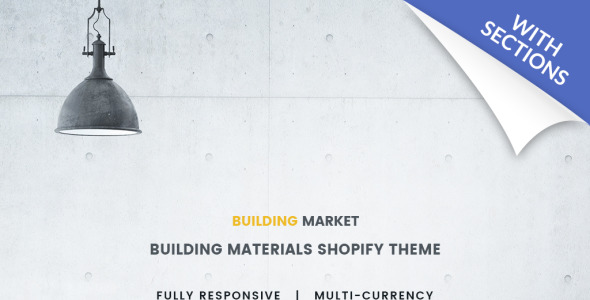 строительные материалы отзывчивая тема shopify