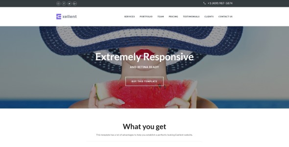 шаблон стартовой целевой страницы