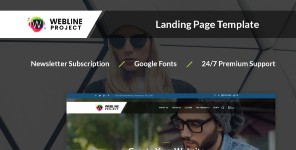 корпоративный шаблон целевой страницы