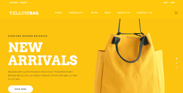 шаблон yellowbag opencart