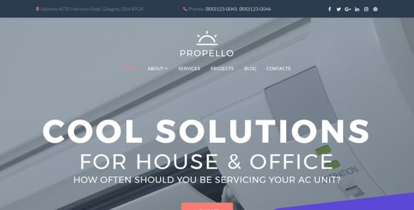 кондиционер компании moto cms 3 шаблон