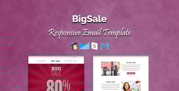 шаблон информационного бюллетеня bigsale