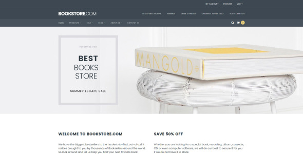 книги отзывчивая тема shopify