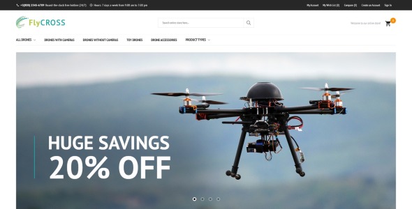 дроны магазин magento тема