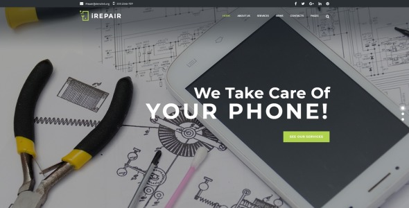 ремонт электроники wordpress тема
