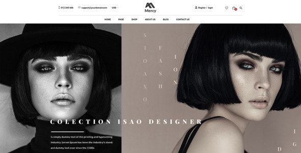 PSD шаблон на тему магазин обуви