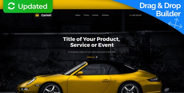 шаблон целевой страницы carioti motocms 3