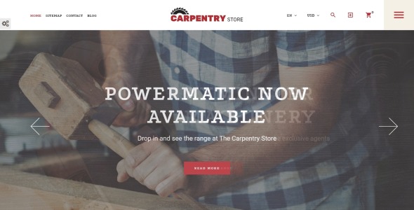 столярный магазин prestashop тема