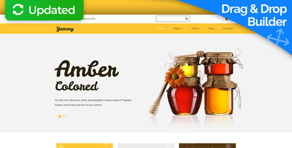 медовый магазин motocms шаблон электронной коммерции