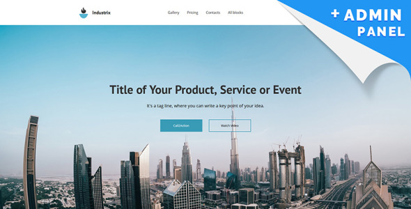 шаблон целевой страницы motocms 3