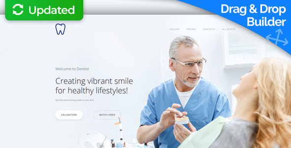 шаблон целевой страницы dentist motocms 3