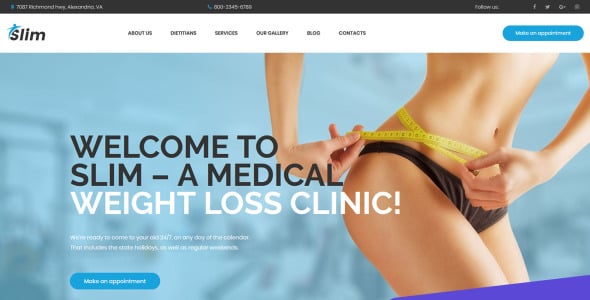 шаблон для похудения moto cms 3